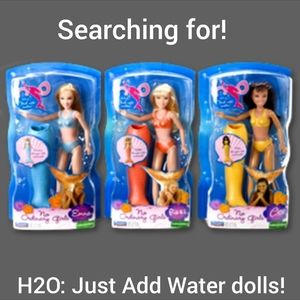 ISO H2O: Just Add Water Dolls Emma Rikki Cleo